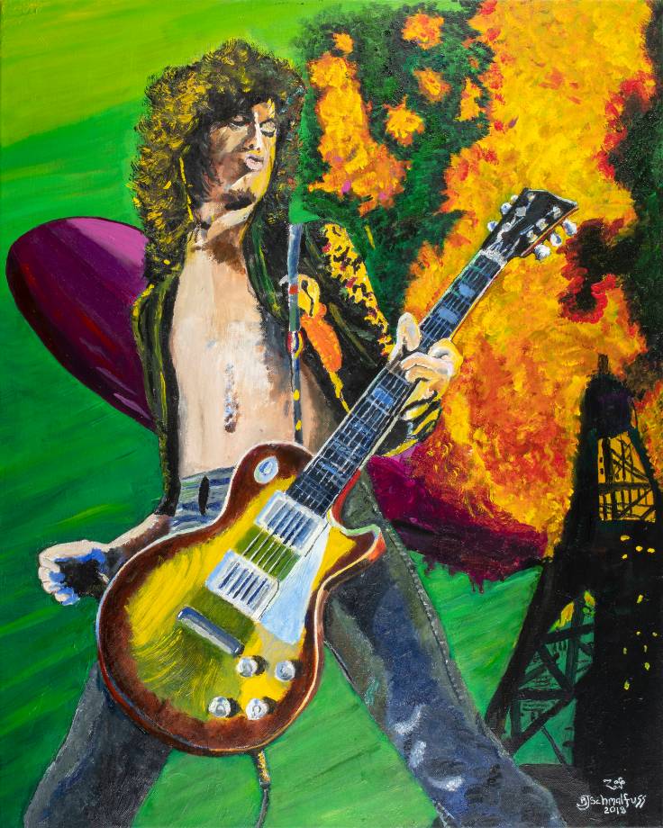 Jimmy Page on Fire